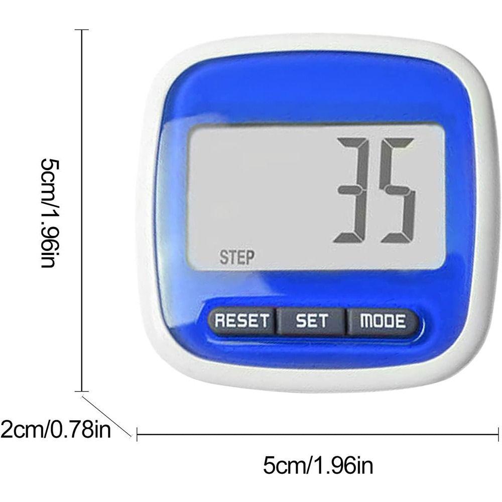 ABS 3D Tri-Axiis Pedometer with Clip Sports Pedometer Portable Walking 3D Pedometer Unisex