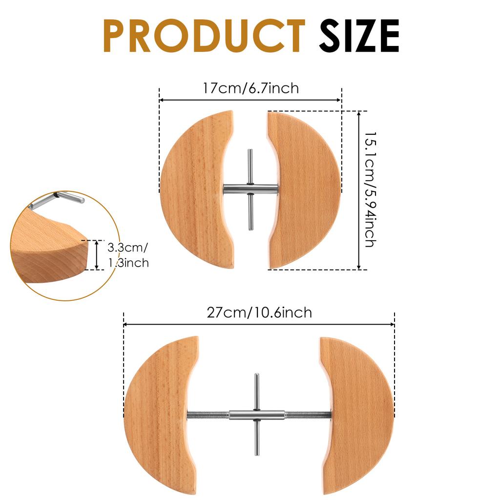 Растяжитель для шляп для облегающей шляпы Регулируемый деревянный формовщик-домкрат для ковбойской и бейсбольной кепки Федора Подарок для друга Растяжитель для шляп