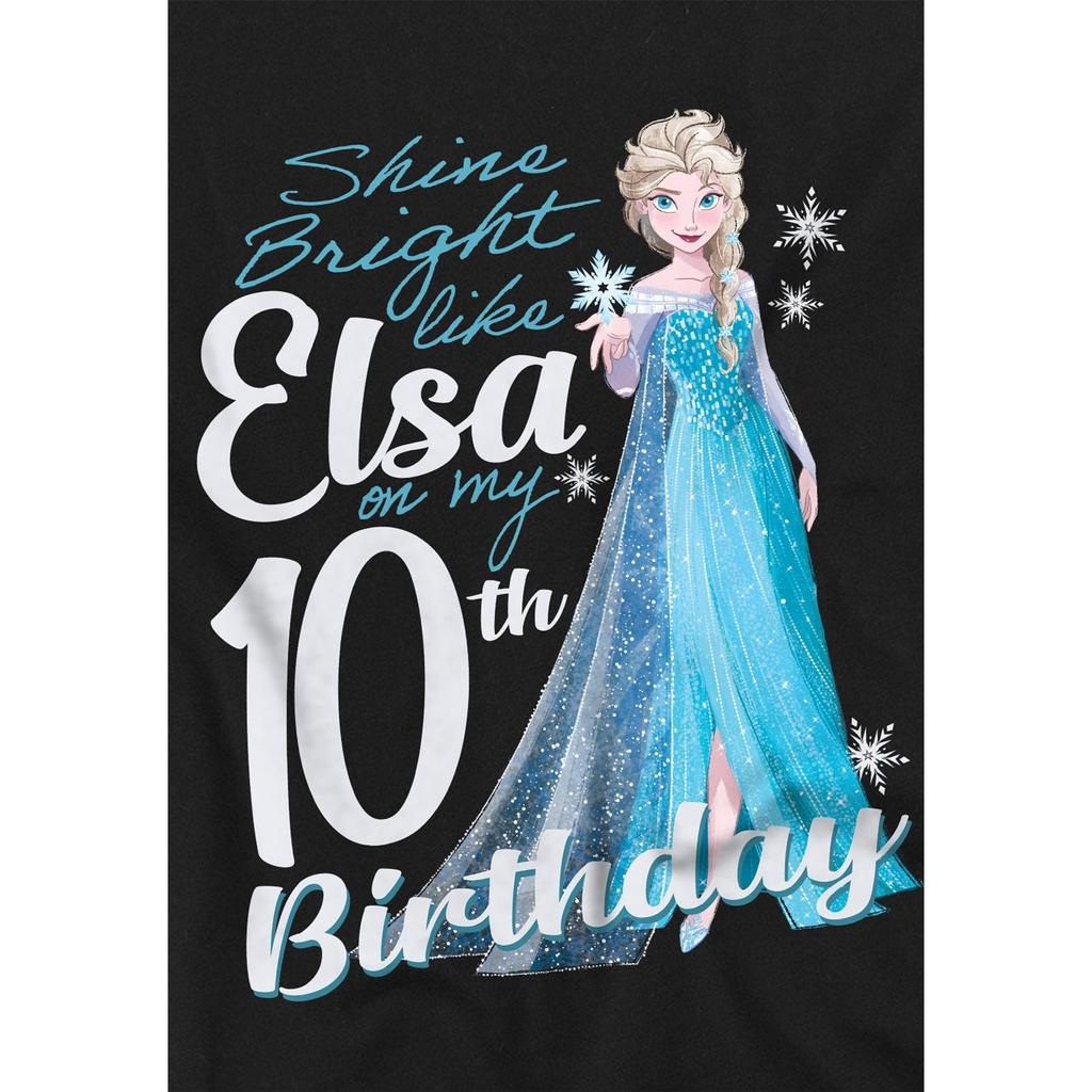 frozen Childrens/Kids Bright Like Elsa 10th Birthday T-Shirt