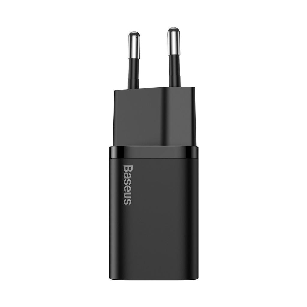 Сетевое зарядное устройство Baseus Super Si Quick Charger 1C 25 Вт с кабелем USB-C на USB-C 1 м (Черный)