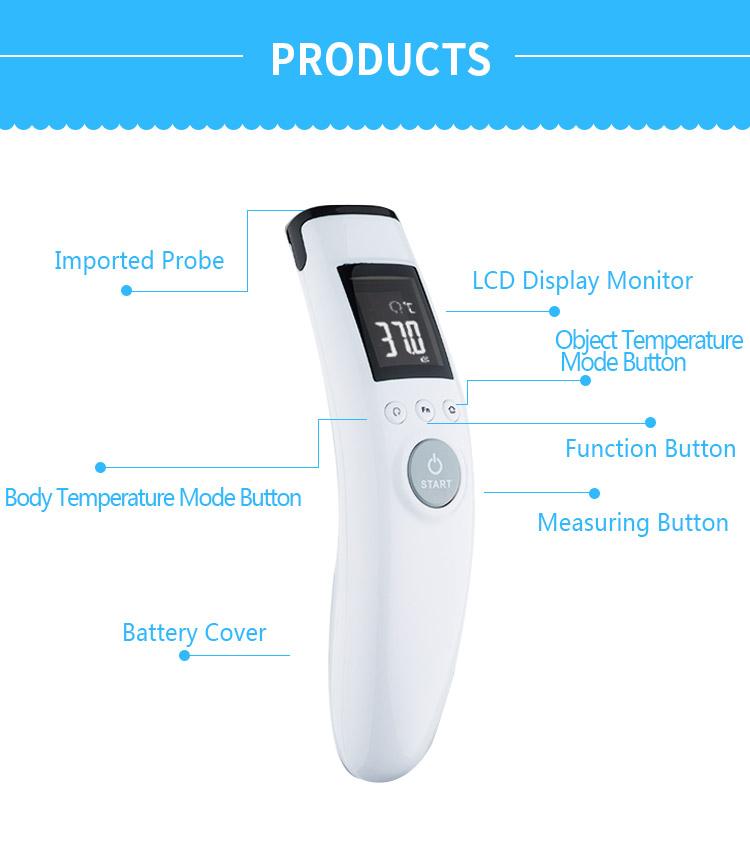 CE Approved Export Devices Accurate Forehead No-Contact Distance Medical Digital Infrared Forehead Thermometer Gun