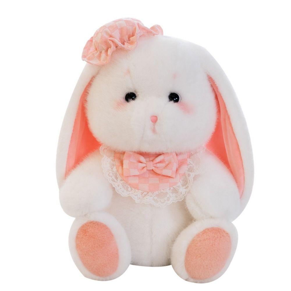 Розовый кролик Холланд Лоп плюшевая игрушка длинное ухо мягкие игрушки плюшевые игрушки домашний декор