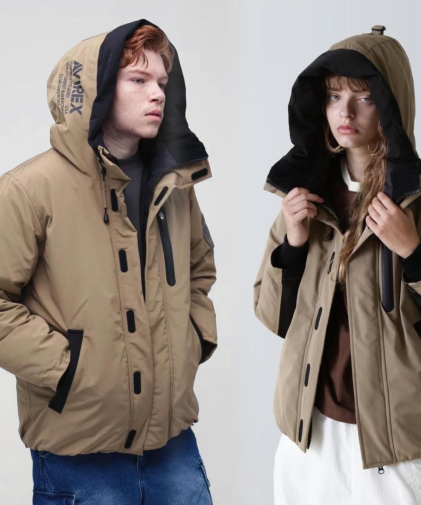 Limited MILITARY FUNCTION DOWN JACKET 2 Military Function Down Jacket 2 L 040 Beige [Avirex] WEB&DEPOT Men's 783-4953001