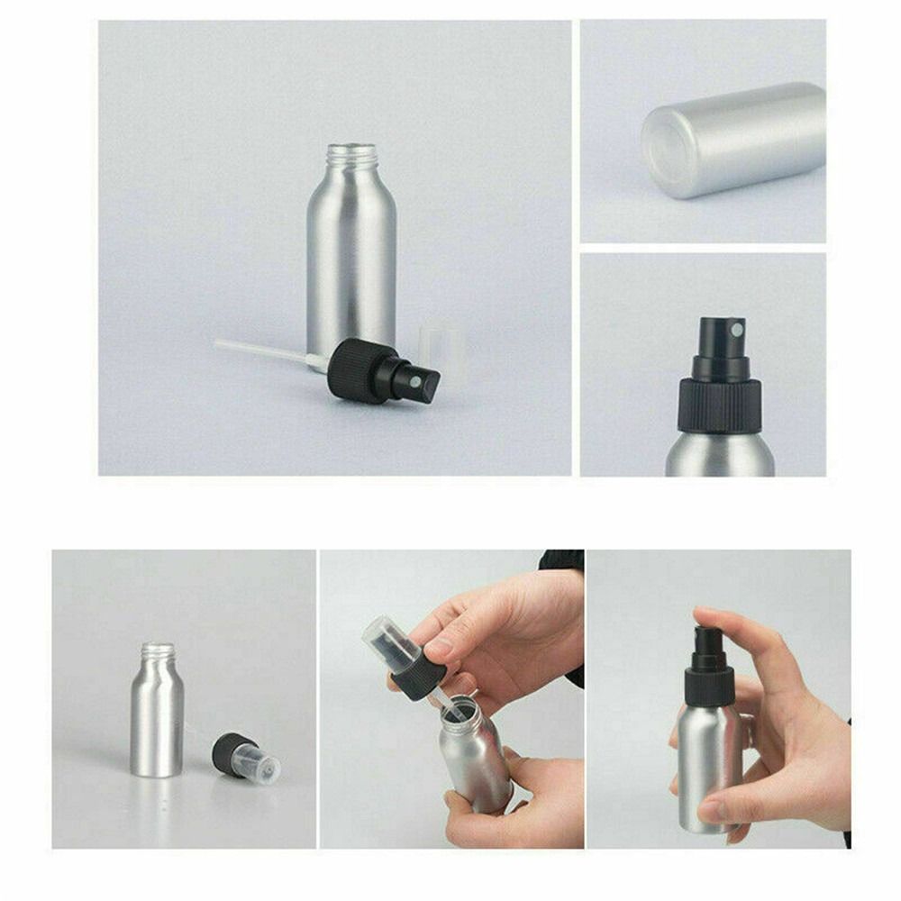 5 шт. дорожных многоразовых пустых флаконов-распылителей для духов, алюминиевый распылитель для духов