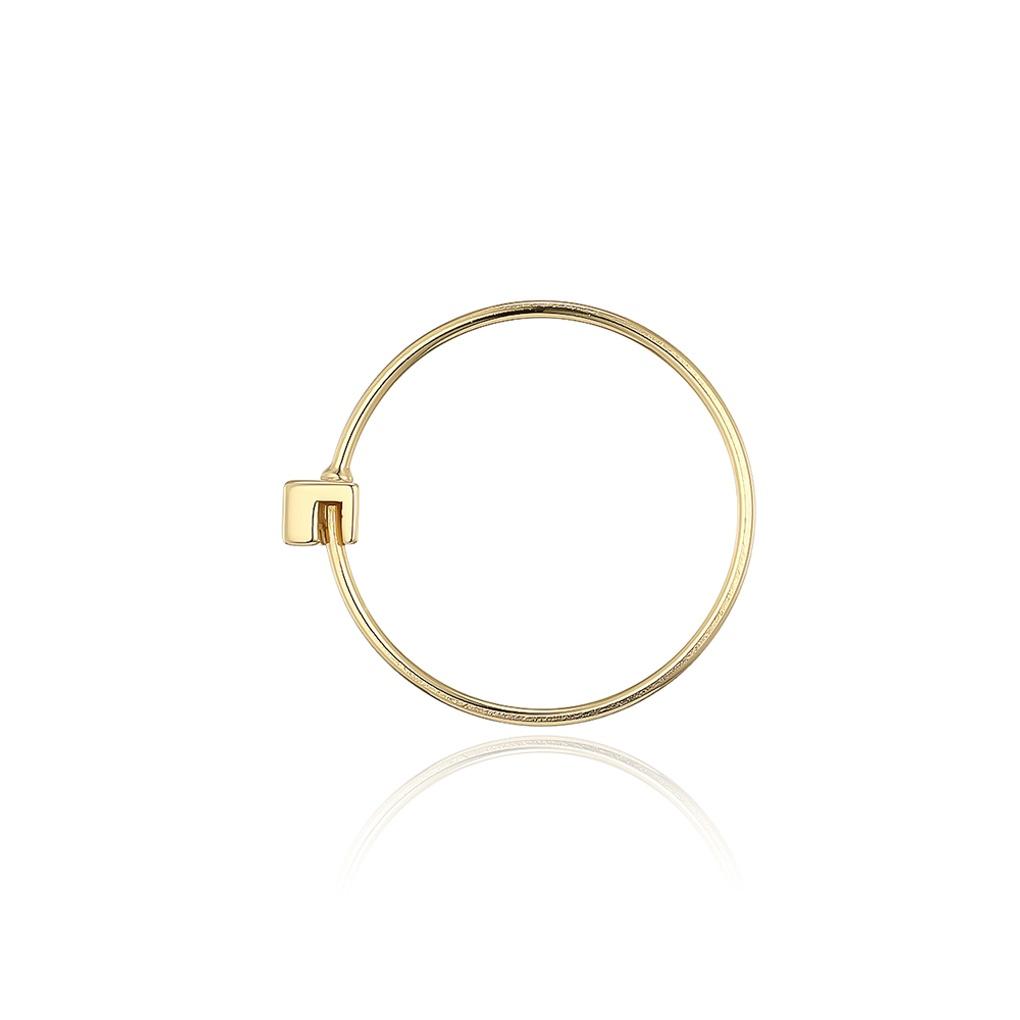 LLOYD Modern British Princess Cut 14k Hoop Earrings LOFL2013G