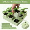 Seeds Starter Tray with 9 Deep Cells Reusable Germination Kit Seedlings Tray with Transplanting