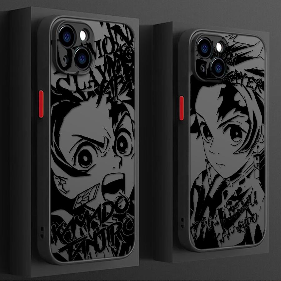 Японский крутой чехол Танджиро для Apple iPhone XR 16 14 8 7 SE 12 13 Mini 11 XS 11 Plus 15 Pro MAX Мягкая крышка 12Pro 16 Plus 14Pro
