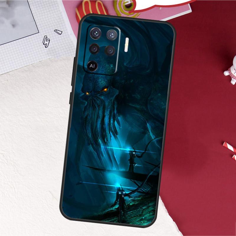 Чехол с Мифами Ктулху для Oppo A18 A98 A38 A58 A78 A60 A80 A40 A96 A76 A16 A94 A74 A54 A15 A17 A57 A77 A5 Pro