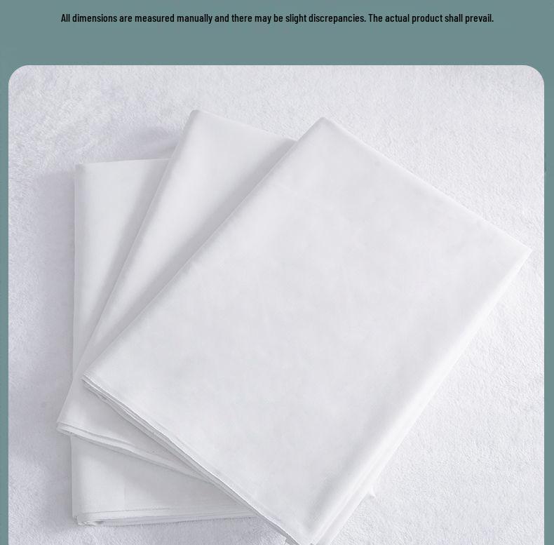 Хлопковый Белый Больничный Толстый Набор Простыней: Простыня, пододеяльник и наволочка для общежитий и государственного использования