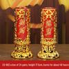 Smokeless Crystal Candle for Buddha Offerings, Housewarming, or New Year Celebrations - Windproof Red Butter Lamp