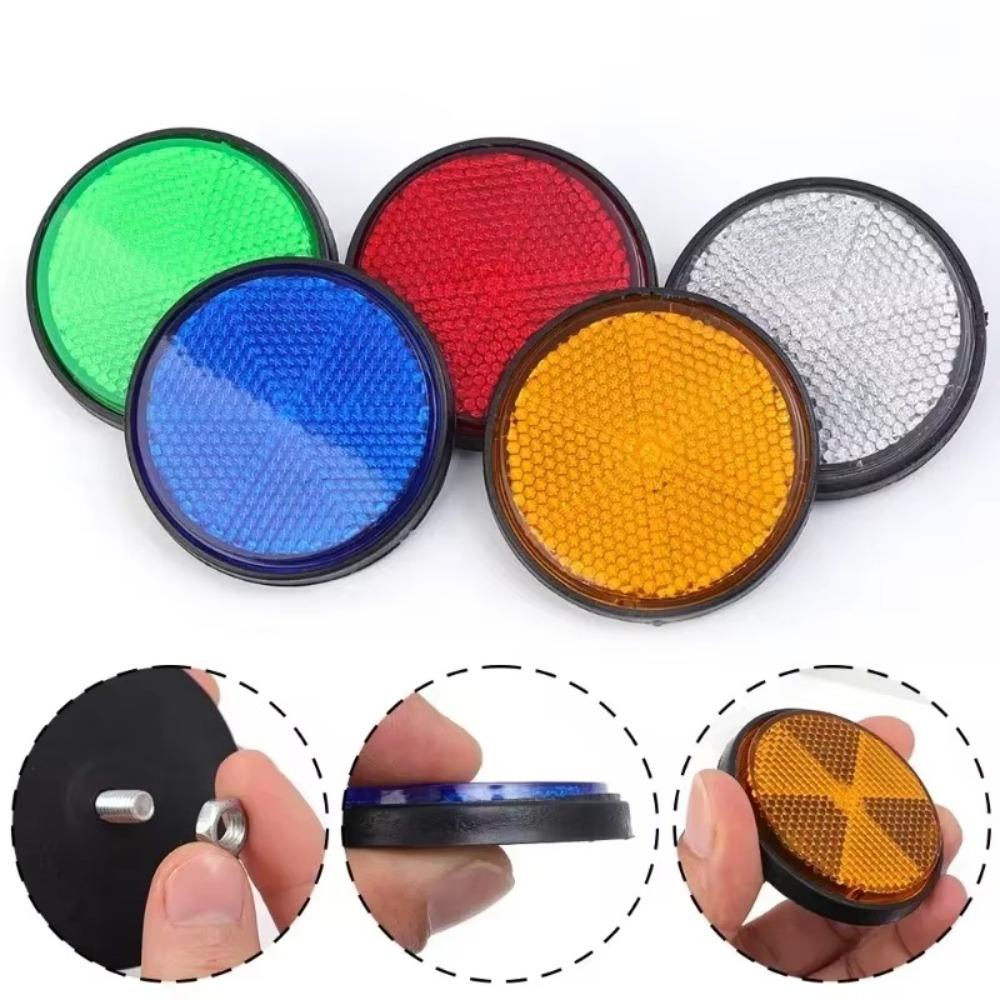 Dustproof Night Warning Reflector Safety Car Round Tail Sign Car Accessories
