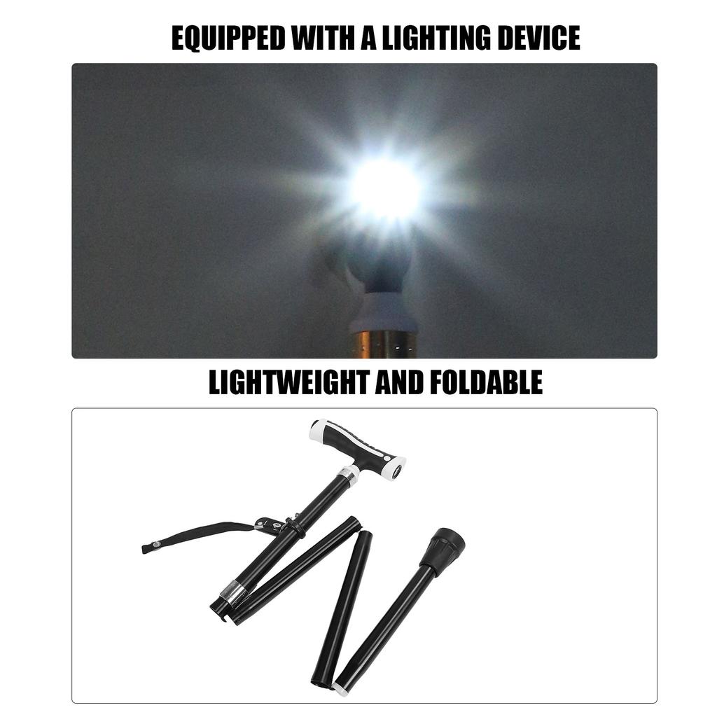 Пожилая складная трость регулируемая трость из нержавеющей стали складная трость