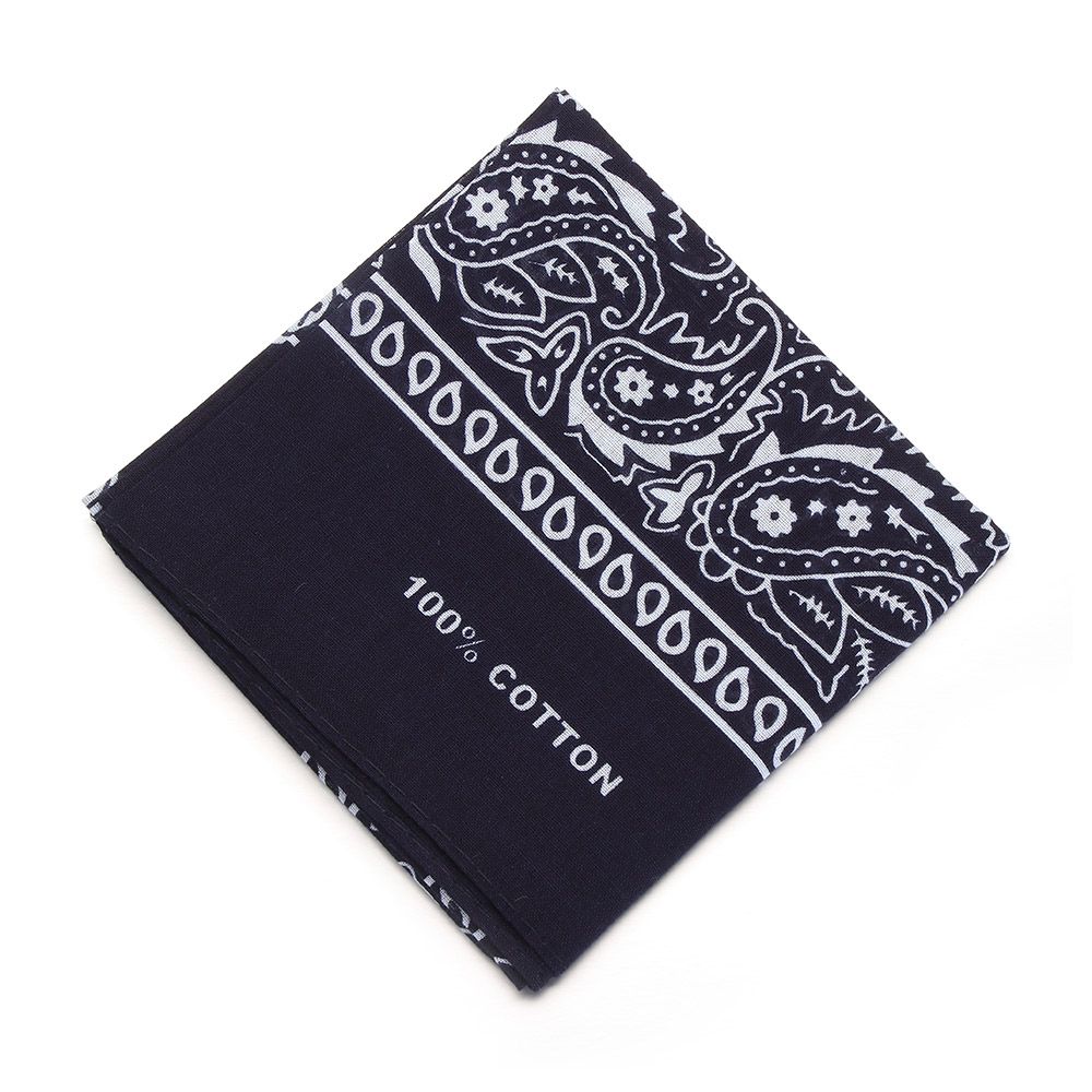 Headwear 100% Cotton Handkerchief Paisley Bandana Wristband Printed Square Scarves Hair Band