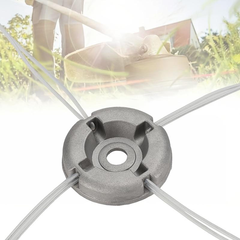 1 штука универсальная алюминиевая режущая головка для газонокосилки, оснащенная 8 штуками стального троса