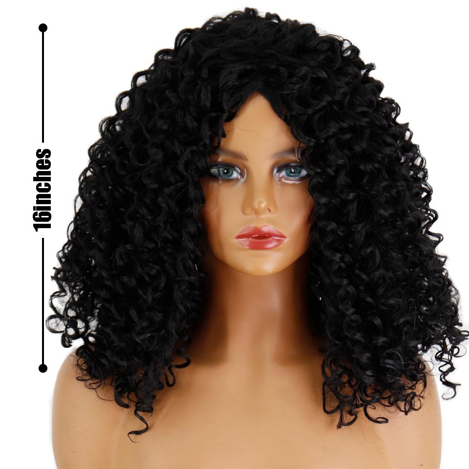 MERISIHAIR Афро-женский кудрявый короткий парик с челкой из синтетического волокна, натуральный черный кудрявый вьющийся парик для косплея, повседневная одежда