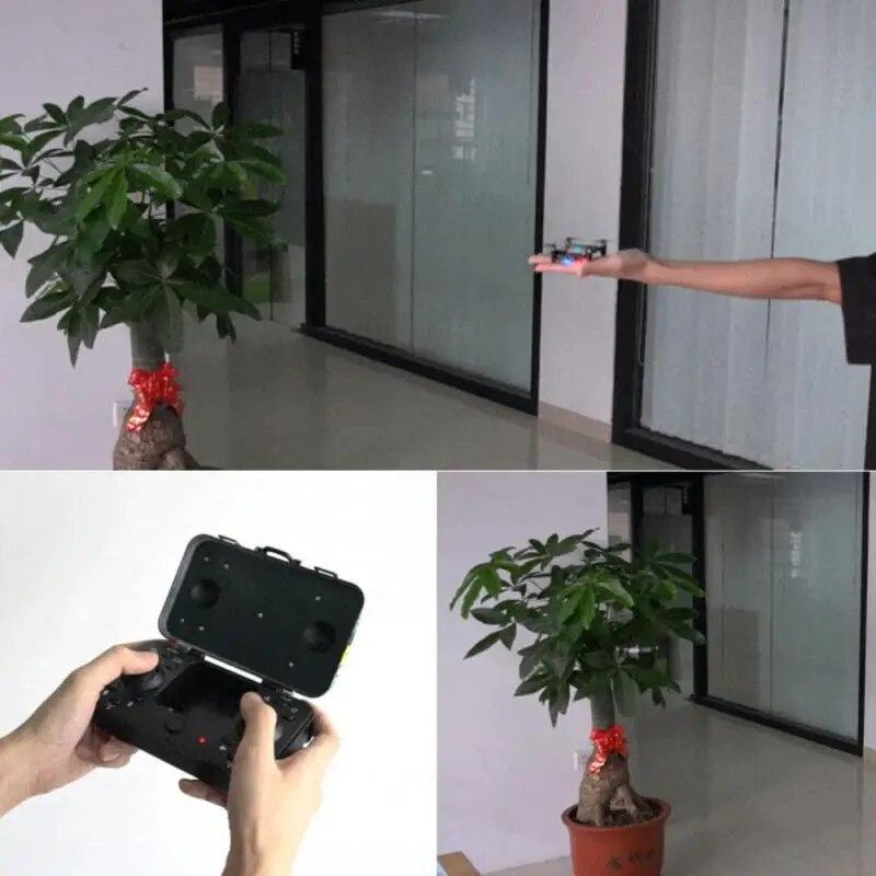 Мини-дрон HD Wi-Fi FPV в форме багажа Дрон с дистанционным управлением и камерой складной квадрокоптер с возвратом в один клик игрушки