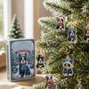 2D Flat Winter Dog Christmas Advent Calendar Set - Holiday Countdown Surprise Collectible