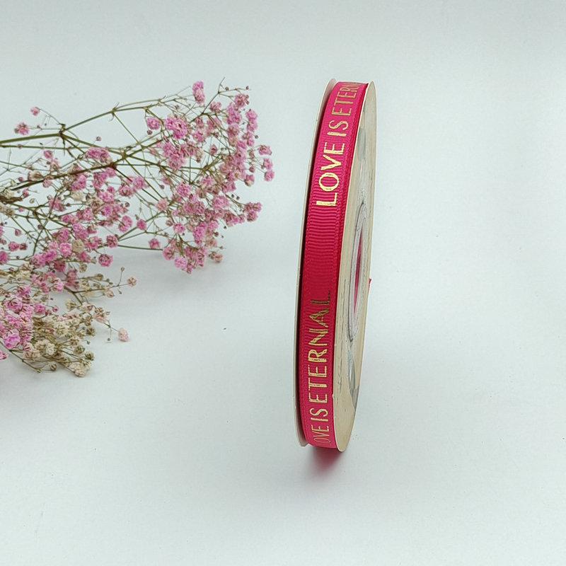 1 см качественная термофиксированная лента для горячего тиснения с нитками для упаковки цветов с надписью