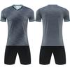 Cross-border spot 2026 high-end football training clothes, children's short-sleeved summer competition clothes, double-sided pocket football clothes.