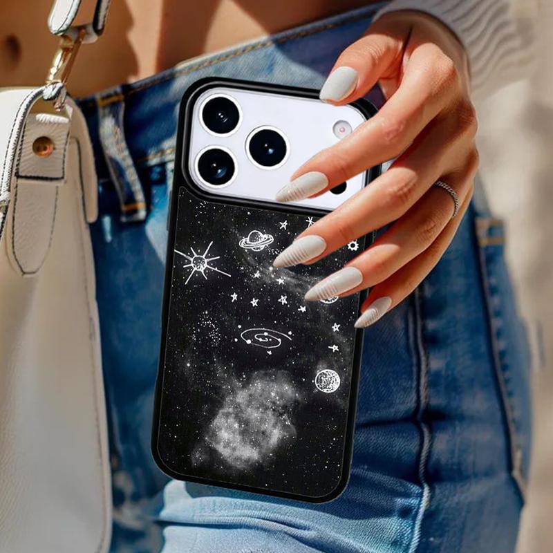 Мультяшные планеты и звезды Чехол для телефона Для iPhone 17 Air 14 15 13 12 Max Чехол Для Apple 14 15 16 16e 11 Pro Max Plus Coque