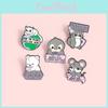 Cute Cartoon Animal Brooches Featuring Adorable Cats Penguins And Polar Bears For Unique Style