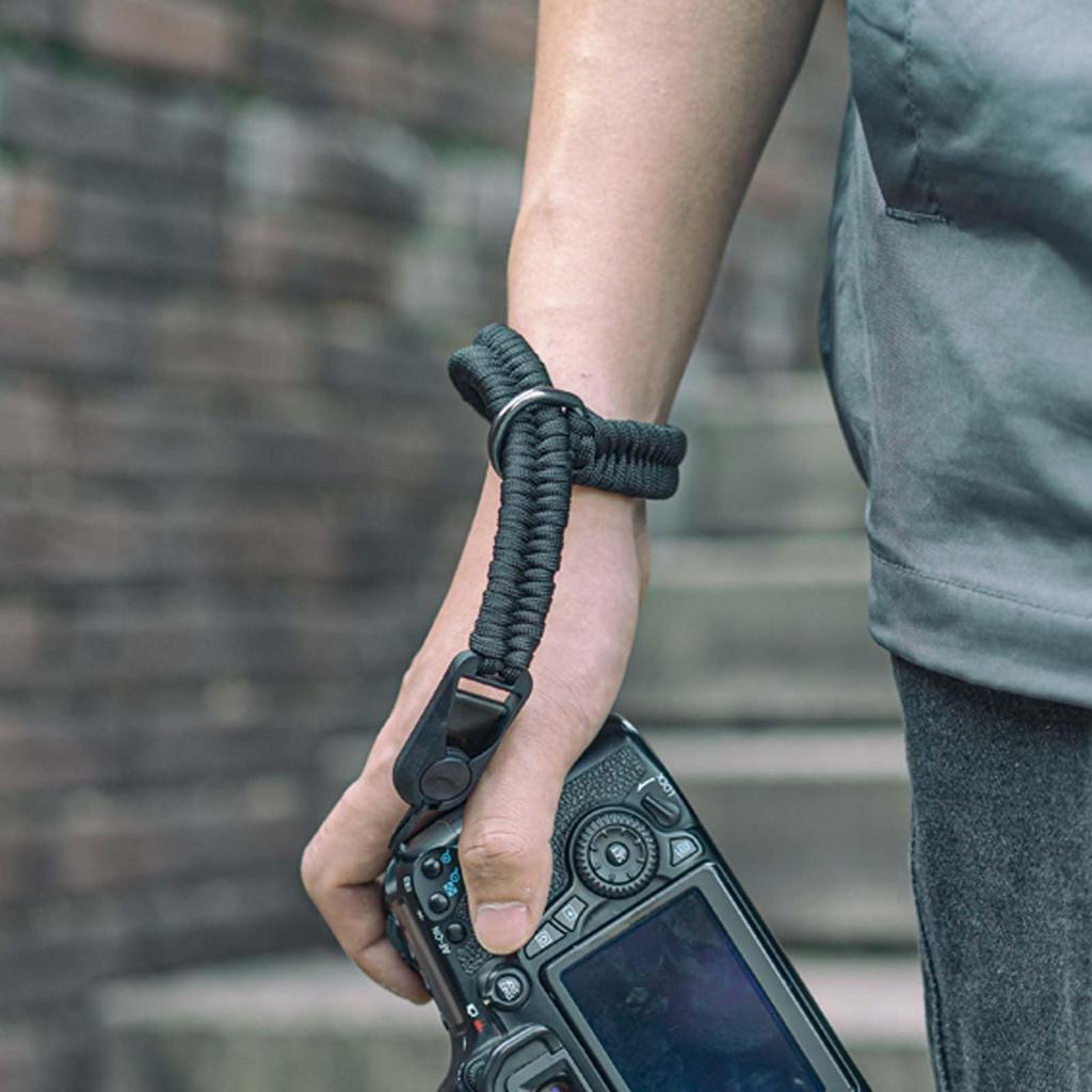 Camera Camera Hand Paracord Anchor Triangular for DSLR and Mirrorless Black [Yullmu] Strap, Strap, Braid, Links, Ring, Cameras,