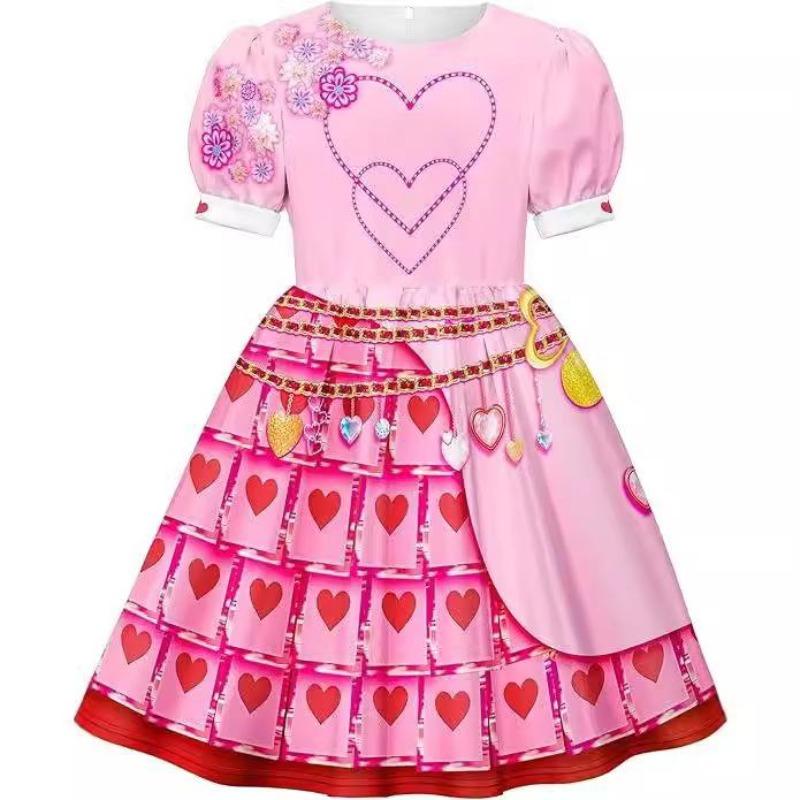 Halloween Vampire Descendants 4 Children'S Flying Sleeve Dress 2D Printed Children'S Suit Skirt