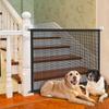 Pet Dog Barrier Fences With 6Pcs Hook Pet Isolated Network Stairs Gate New Folding Breathable Mesh Playpen For Dog Safety Fence