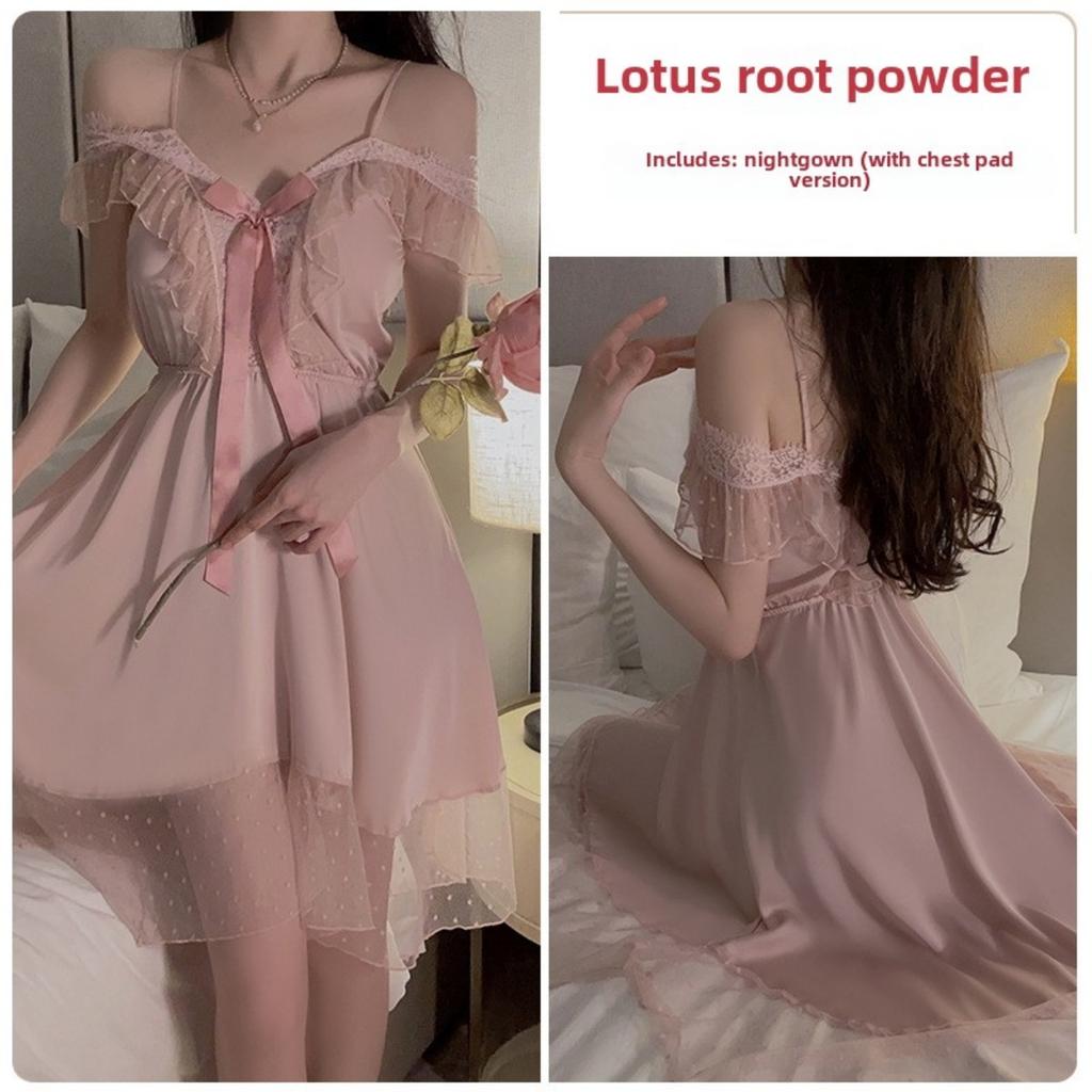 Сексуальная ночная рубашка с подтяжками, перспективный кружевной комплект с V-образным вырезом и глубоким вырезом, домашняя одежда