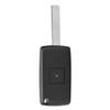 Mxzzand Remote Key Case 3-Button Remote Key Shell, Compatible with Peugeot 107 207 307 407 408 Auto Airbag