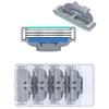 4pcs/lot 3 Layer Razor Blades for Men,Compatible for Giulietta Mache 3 Shaving Machine