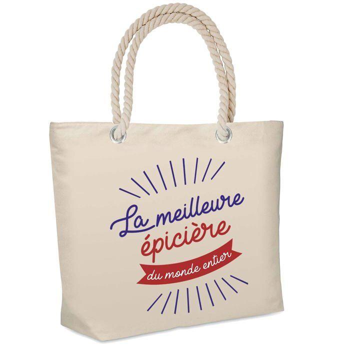 Sac de plage - PLANETEE - Glacière Souple - Grande contenance - Coton réutilisable - Imprimé en France