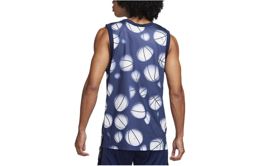 Nike Dri Fit ДНК Баскетбольная майка Баскетбольная майка Мужская Синяя FN2977-085