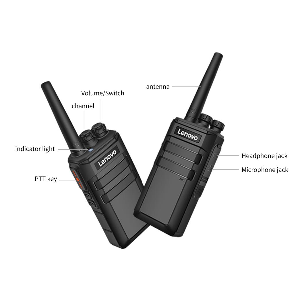 Lenovo N7 Walkie Talkie Рации дальнего действия для взрослых с 16 каналами для пеших прогулок и кемпинга