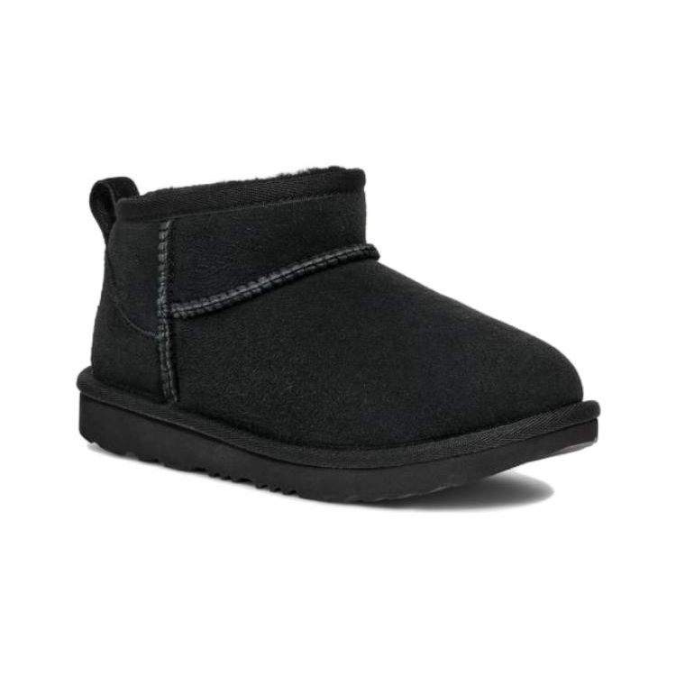UGG Классические ультра мини-бутсы детские черные детские кроссовки 1130750K-BLK