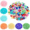 Изысканный для изготовления ювелирных изделий 200 шт. бусины, плоские, круглые, дисковые, однотонные, бохо, акриловые браслеты, ожерелья, сделай сам, свободная проставка 6 мм, ручная работа, ручные аксессуары