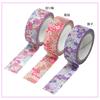 Kamiiso Sansho Сделано в Японии Ваcи Маскировочная Лента, kimono-bi Набор из 3 Рулонов (Надэсико, Кику-дзакура, Нэджир