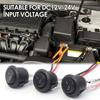 Провод для переключения передач автомобиля DC12V-24V ON/OFF, круглый кулисный переключатель для лодки, 2-контактный кнопочный переключатель SPST для автомобилей, автофургонов, лодок