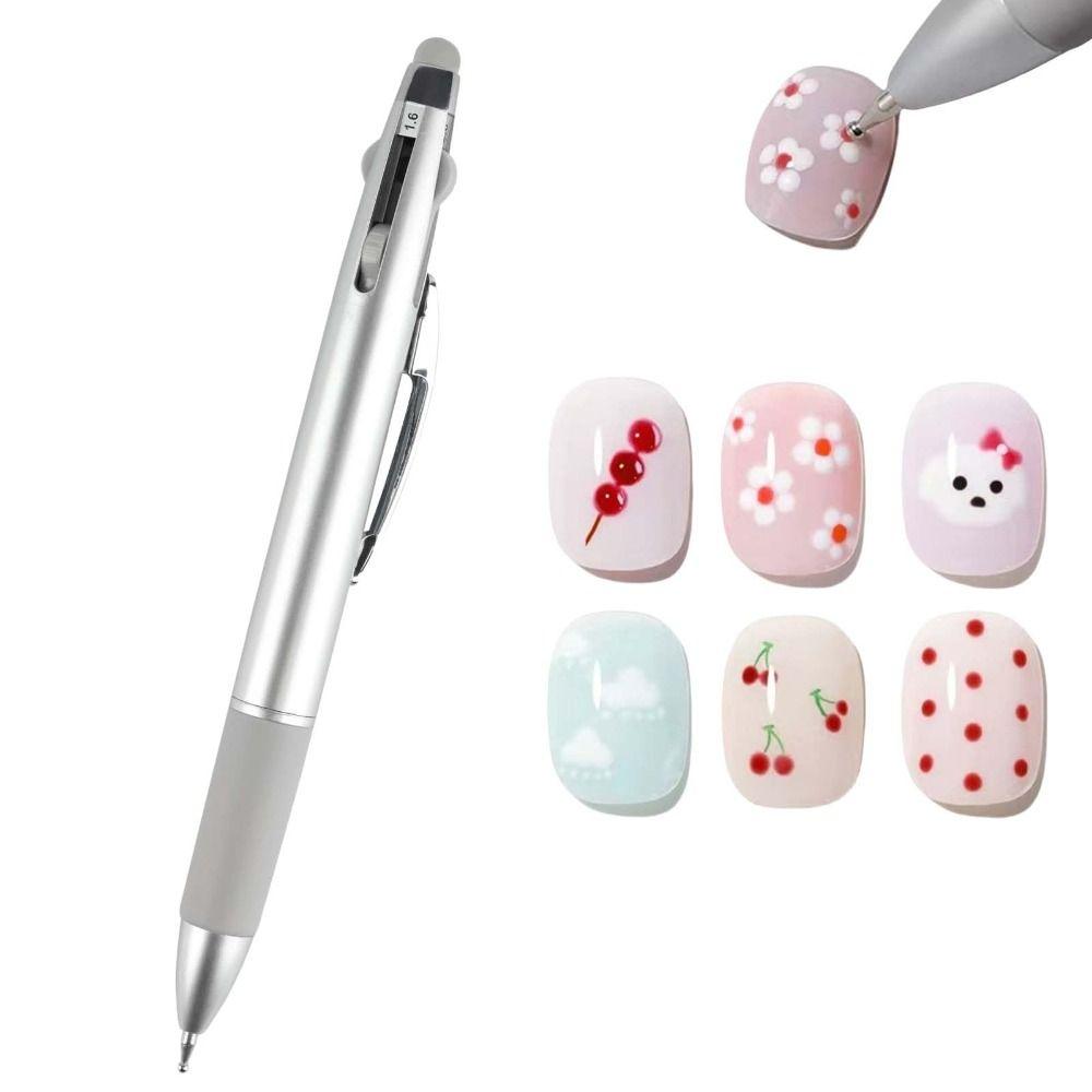 Ballpoint Pen Design Nail Dotting Pen Press Type Professional Nail Art Tool Rhinestone Picker