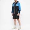 adidas Оригиналы FW22, сращенный дизайн, логотип бренда, ветровка с капюшоном на шнурке, мужская ветровка, синяя, черная, H09053