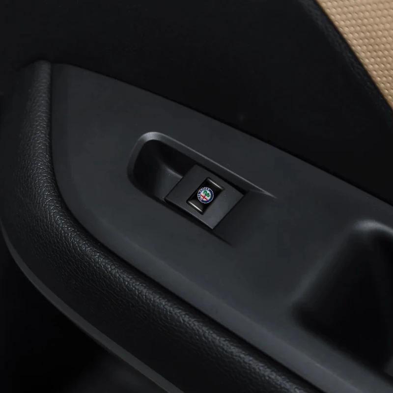 LPTWX1 For Alfa Romeo 159 156 147 Mito Giulia Giulietta Tonale 10Pcs Car 3D Epoxy Resin Emblem Interior Stickers Auto Accessories