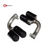 Porsche Cayenne GTS Sport Quad Exhaust Titanium Black Tailpipe for 2018-2025 Models