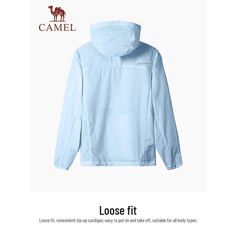 CAMEL Unisex Lightweight Water-Repellent Hooded Sun Protection Jacket