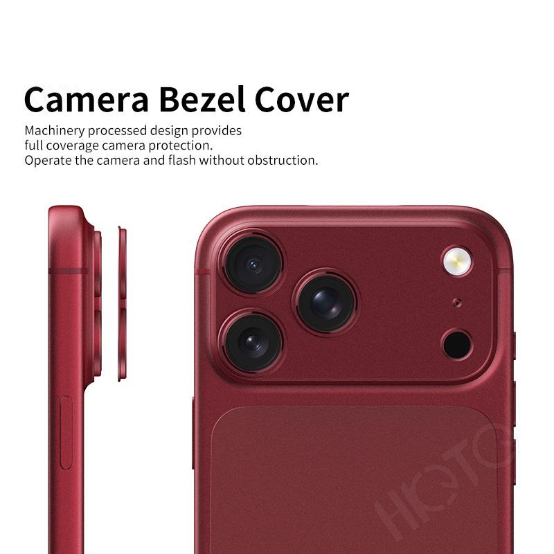 for iPhone 18 Pro Max Camera Bezel Anti Scratch Metal Frame Hollow Film Stand Out Cover Lens Protector Cap Sticker 4
