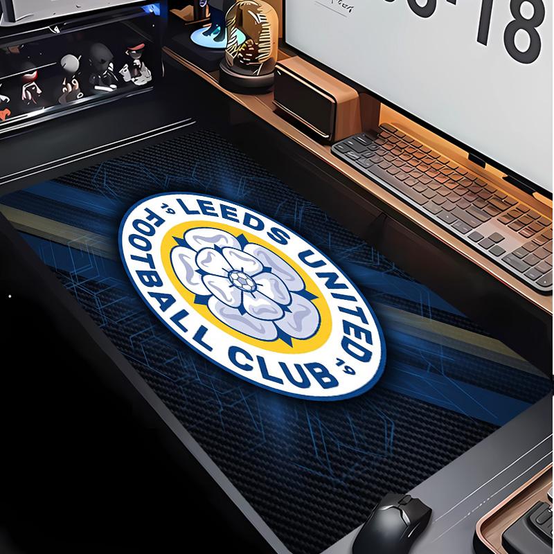Leeds United Football Pattern Mouse Pad Non?Slip Rubber Base Gaming Mousepad For Desk Office Home