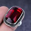 Mozambique Garnet Gemstone 925 Steling Silver Jewelry Ring Size 8.5