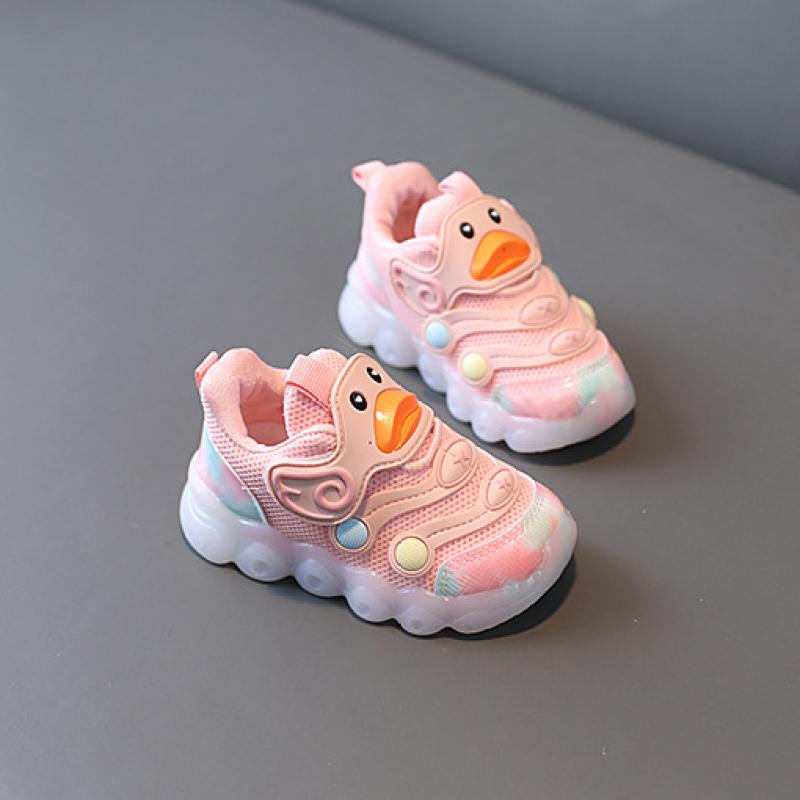 TWINFLAMES Детская обувь со светодиодной подсветкой, новинка 2022 года, весенняя новая обувь для мальчиков и девочек, обувь с дышащей сеткой, детская обувь с мягкой подошвой, детская обувь для малышей