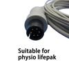Совместим с монитором пациента Physio Lifepak, провод с разъемом 3/5 с зажимом/защелкой, для мониторинга данных ЭКГ, комплект модуля датчика измерения сердечного ритма
