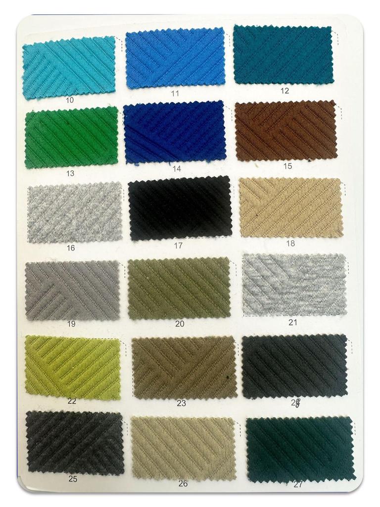 300g Spot Cotton Jacquard Air Layer Knit Fabric for Jackets, Dresses, Suits, and Trousers