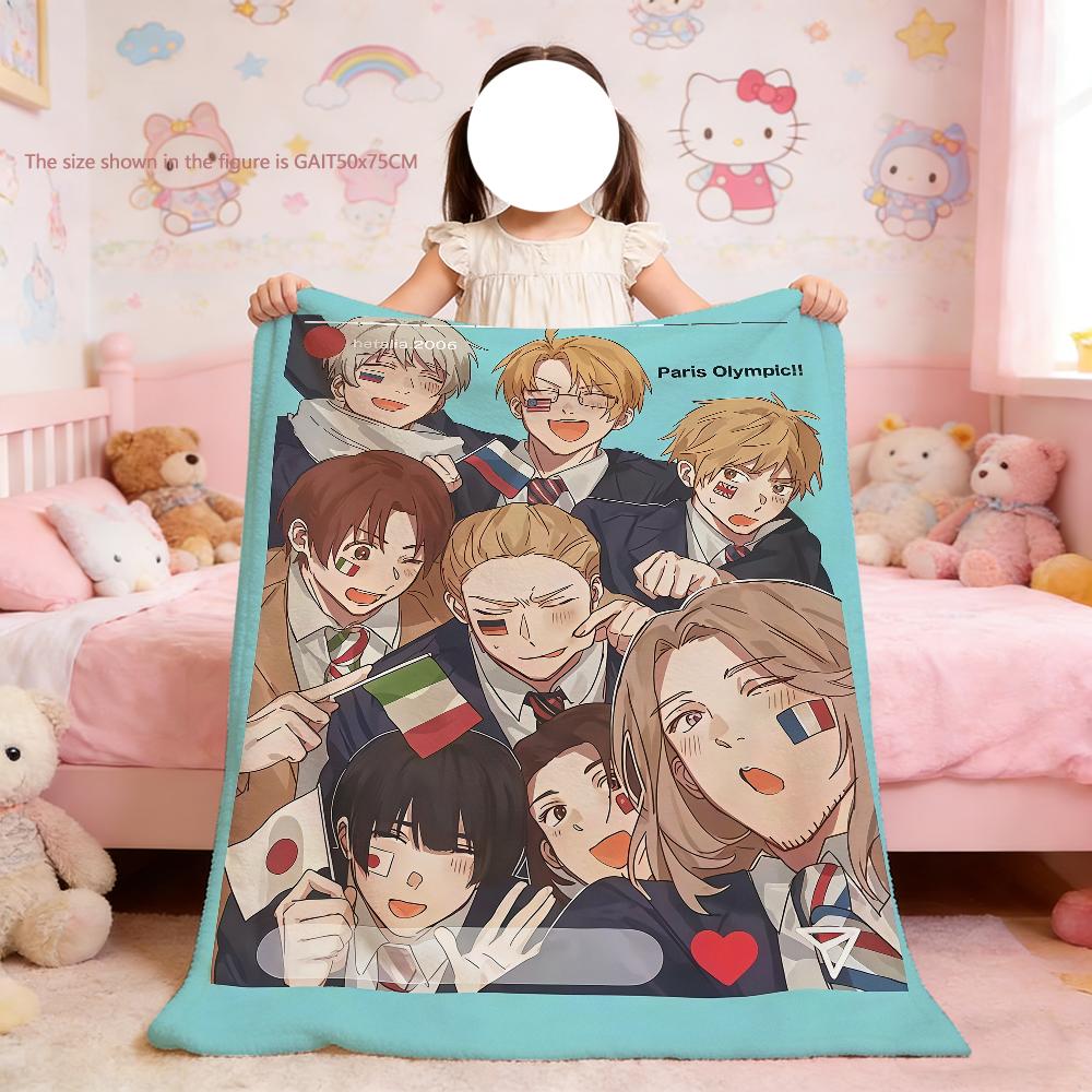 Плед Для Hetalia Мягкий Плед для Пикника Мира Кровать Диван Дом Группа Спальня Уютный Теплый Звезды Комфортный